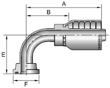 Parker 78 series 11978 crimp fitting