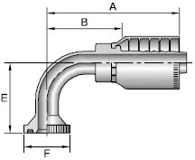 Parker 78 series 14N78 crimp fitting