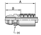 Parker 77 series 10377 crimp fitting