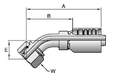 Parker 77 series 10C77 crimp fitting