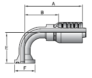 Parker 77 series 11977 crimp fitting