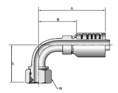 Parker 77 series 11C77 crimp fitting