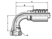 Parker 77 series 13977 crimp fitting