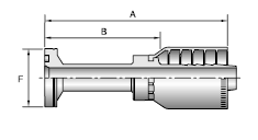 Parker 77 series 16A77 crimp fitting