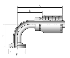 Parker 77 series 16N77 crimp fitting