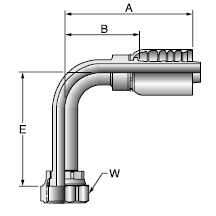 Parker 77 series 1J177 crimp fitting