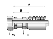 Parker 77 series 1JS77 crimp fitting