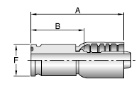 Parker 77 series 1X577 crimp fitting