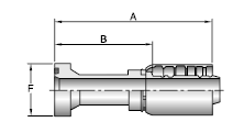 Parker 77 series 1XA77 crimp fitting