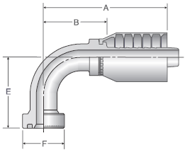 Parker 76 series 18N76 crimp fitting