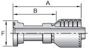 Parker 71 series 11571 crimp fitting