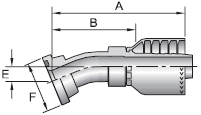 Parker 71 series 11671 crimp fitting