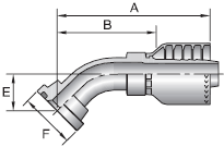 Parker 71 series 11771 crimp fitting