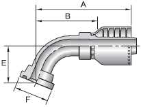 Parker 71 series 11871 crimp fitting