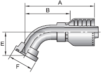 Parker 71 series 12771 crimp fitting