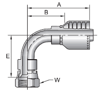 Parker 71 series 13971 crimp fitting