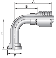 Parker 71 series 18971 crimp fitting