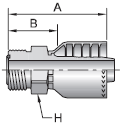 Parker 71 series 1J071 crimp fitting