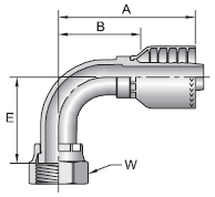 Parker 71 series 1J571 crimp fitting