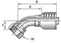 Parker 71 series 1J771 crimp fitting