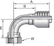 Parker 71 series 1J971 crimp fitting