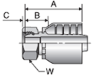 Parker 70 series 19270 crimp fitting