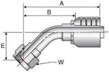 Parker 70 series 1B170 crimp fitting