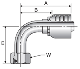 Parker 70 series 1CF70 crimp fitting