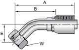 Parker 43 series 10C43 crimp fitting