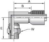 Parker 43 series 10L43 crimp fitting