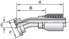 Parker 43 series 11643 crimp fitting