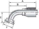 Parker 43 series 11843 crimp fitting