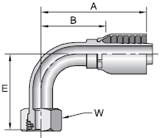 Parker 43 series 11C43 crimp fitting