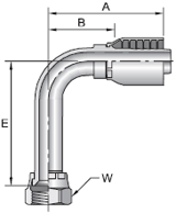 Parker 43 series 14143 crimp fitting