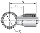 Parker 43 series 14943 crimp fitting