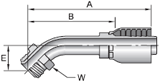 Parker 43 series 16743 crimp fitting