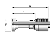 Parker 43 series 16A43 crimp fitting