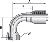 Parker 43 series 1C543 crimp fitting