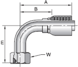 Parker 43 series 1CF43 crimp fitting