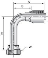 Parker 43 series 1J143 crimp fitting