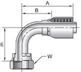 Parker 43 series 1J543 crimp fitting