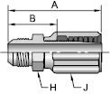 Parker 42 series 20342 fitting