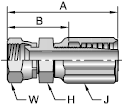 Parker 42 series 20642 fitting