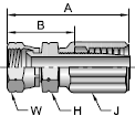 Parker 42 series 20842 fitting