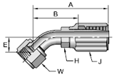 Parker 42 series 23742 fitting