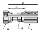 Parker 42 series 2JS42 fitting