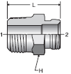 Parker 25 series 017M air brake adapter crimp fitting