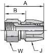 Parker 23 series 23223 crimp fitting