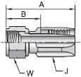 Parker 22 series 20822 fitting