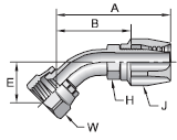 Parker 21 series 23721 field attachable fitting